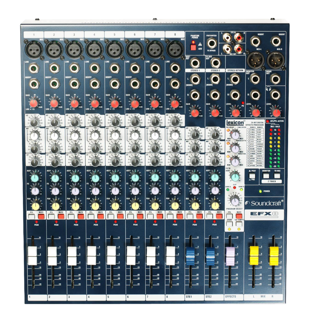 EFX8 Soundcraft Pa Mengtafel