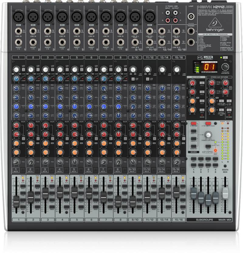 Xenyx X2442USB Behringer Analoge Mengtafel met Effecten