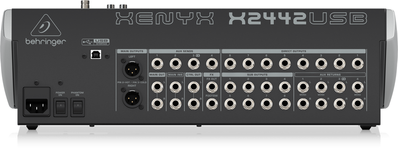 Xenyx X2442USB Behringer Analoge Mengtafel met Effecten