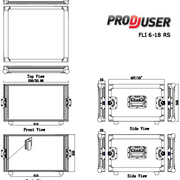 FLI-6-18 RS ProDJuser 19" Rack Case 6U