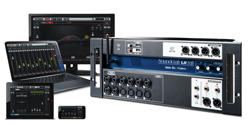 Ui16 Soundcraft 16-kanaals Digitale Mengtafel