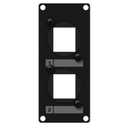 CASY107/B Caymon 1 Unit Afdekplaat voor 2 x Keystone Adapter