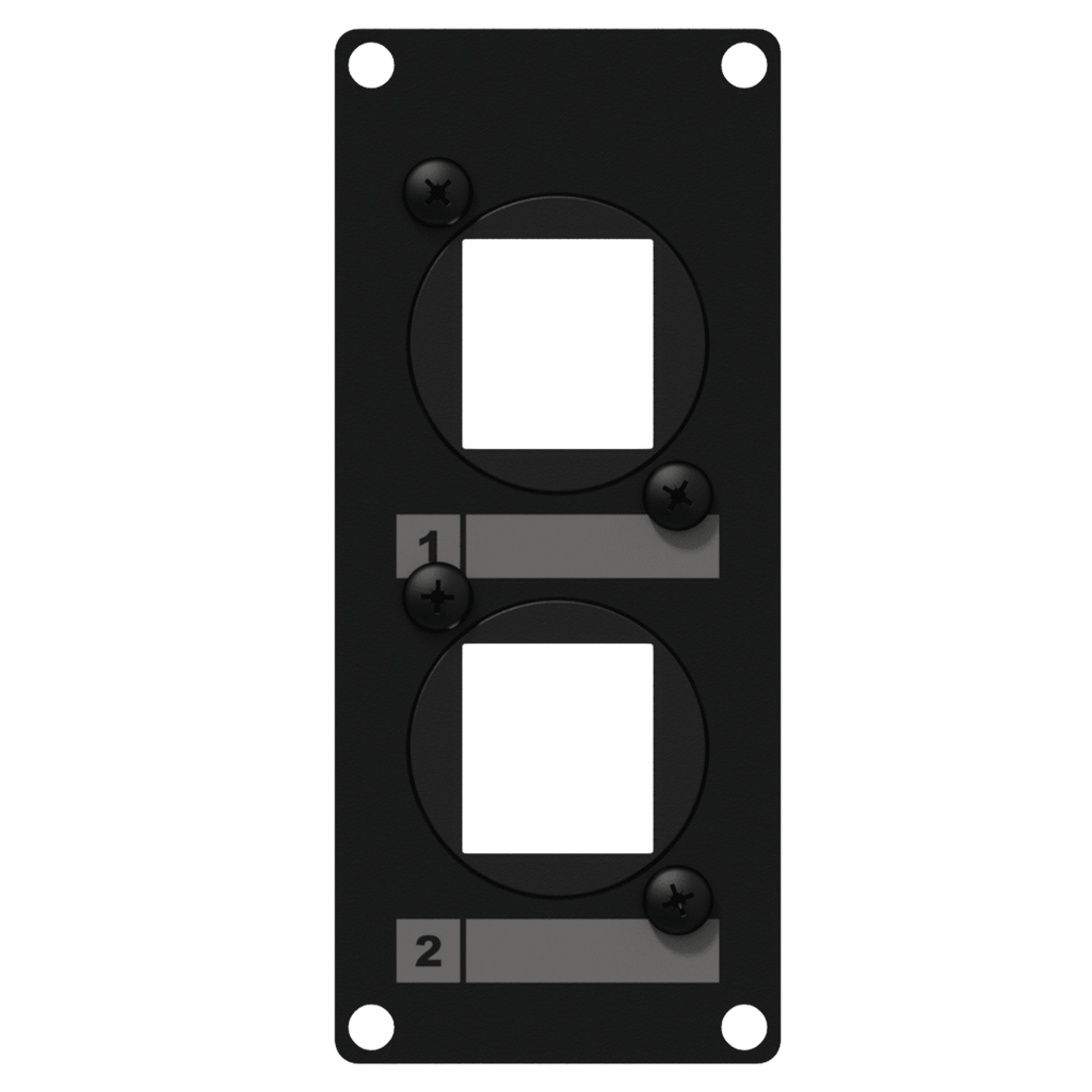 CASY107/B Caymon 1 Unit Afdekplaat voor 2 x Keystone Adapter
