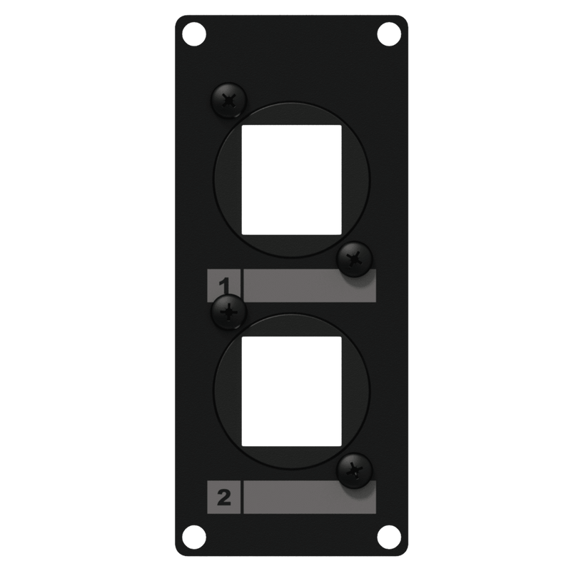 CASY107/B Caymon 1 Unit Afdekplaat voor 2 x Keystone Adapter
