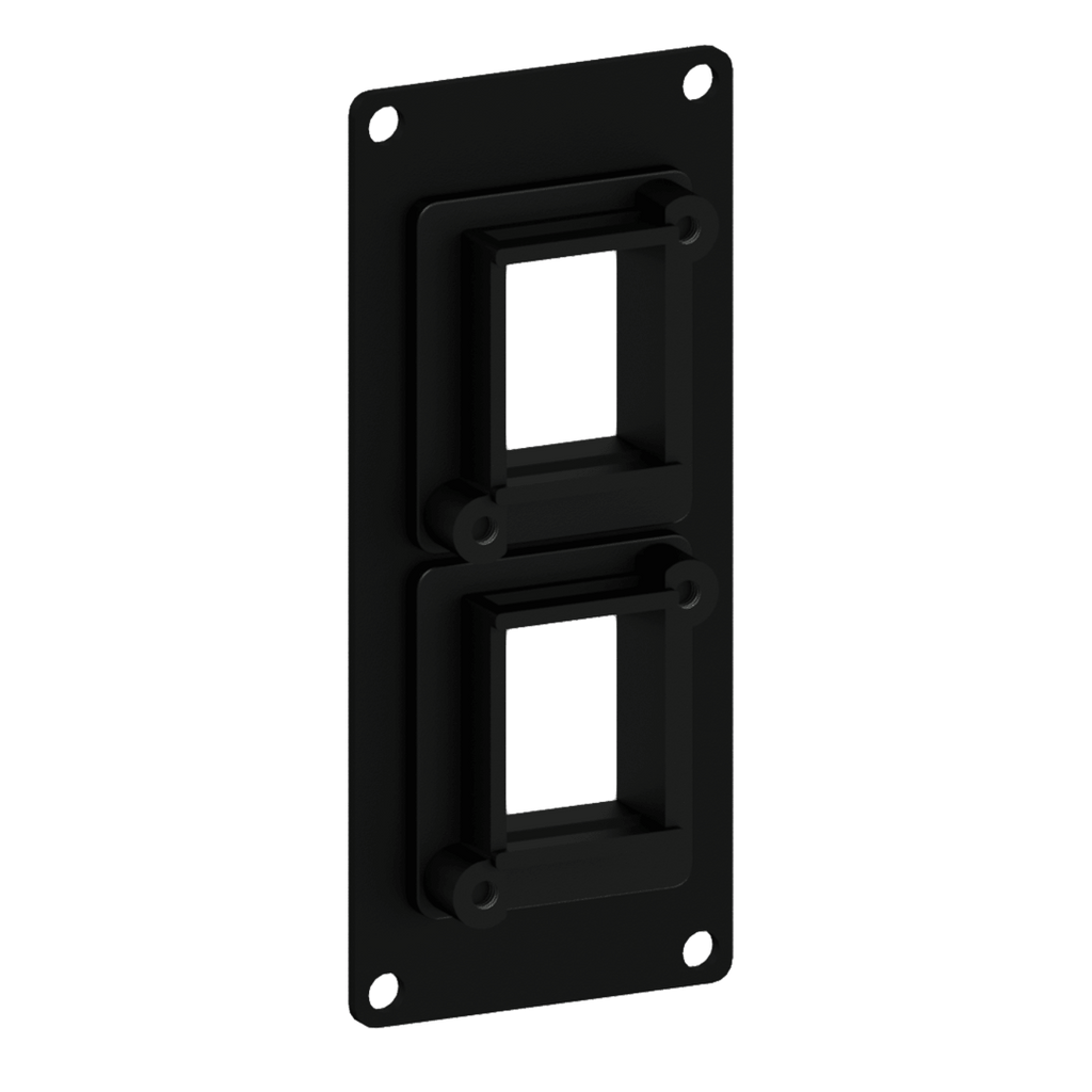 CASY107/B Caymon 1 Unit Afdekplaat voor 2 x Keystone Adapter