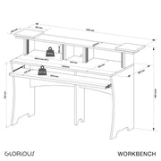 Workbench Black Glorious Studio Workstation (Zwart)