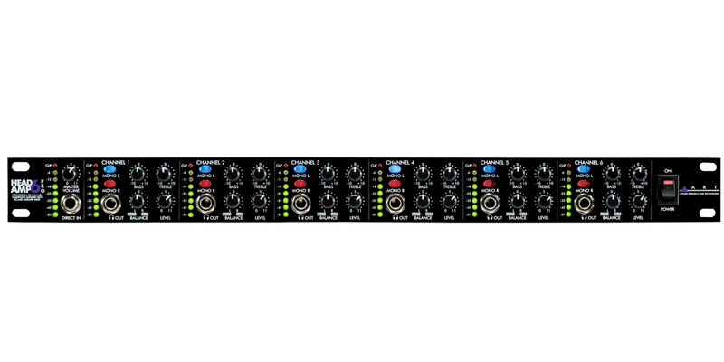 HeadAmp 6 Pro ART 6-kanaals Hoofdtelefoonversterker