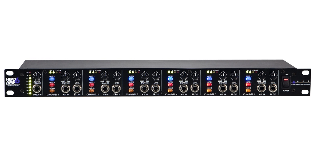 HeadAmp 6 ART 6-kanaals Hoofdtelefoonversterker