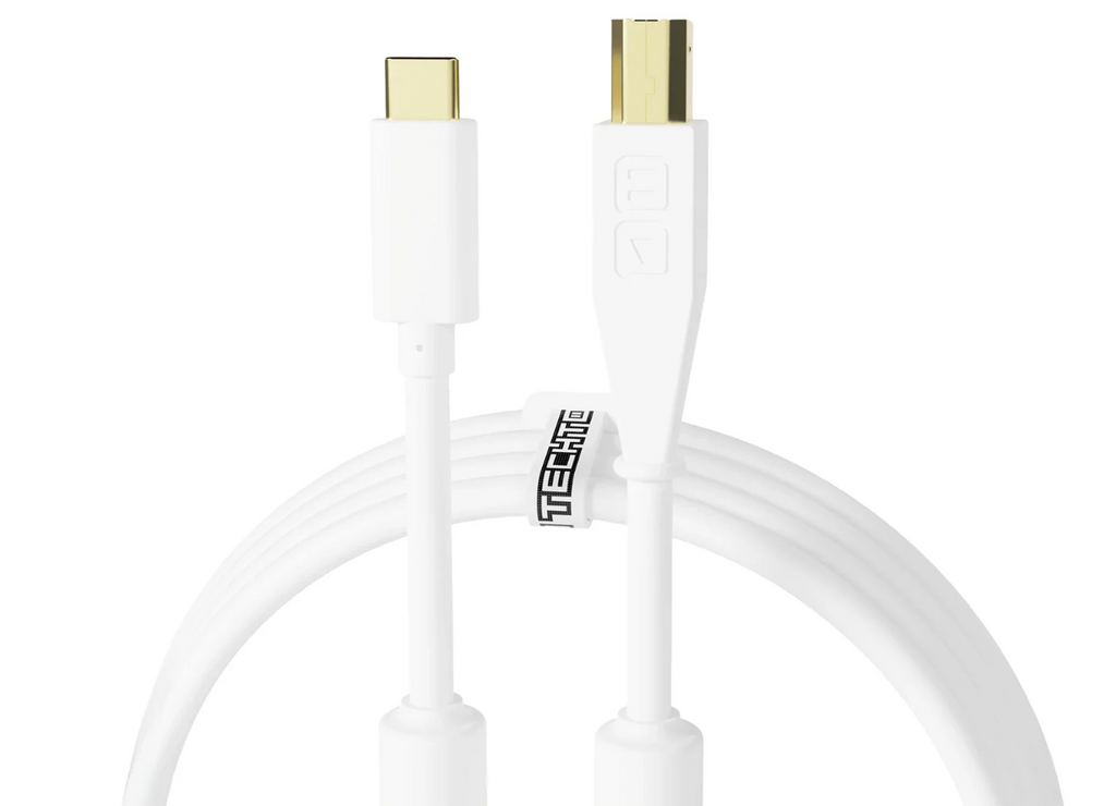 Chroma Cable DJ Techtools USB-C naar USB-B Kabel 1.5m (Wit)
