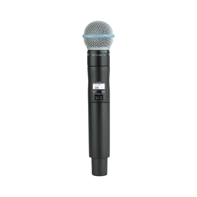 ULXD2/B58 Shure Handheld Zender met Beta58A Microfoonkop (G51-Band 470-534MHz)