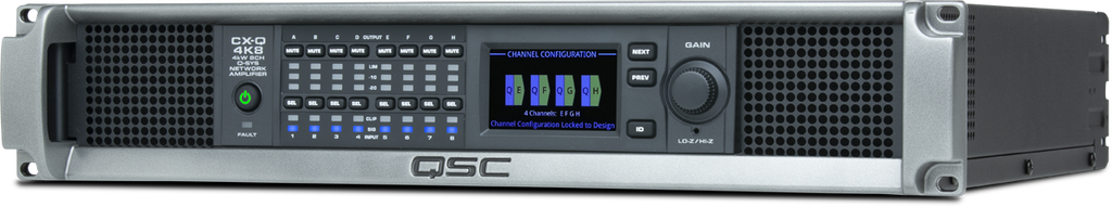 CX-Q 4K8 QSC Q-Sys Netwerk Versterker