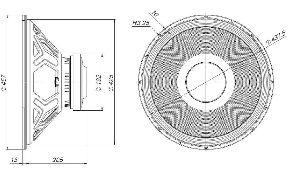 18WRS600 Beyma Woofer 18" 600W