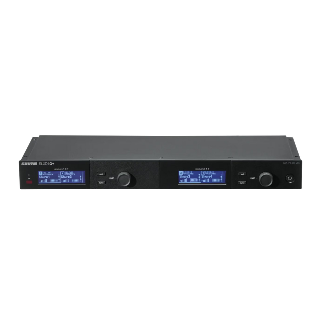 SLXD4Q+ Shure 4-Kanaals Ontvanger G65 (470-606 Mhz)