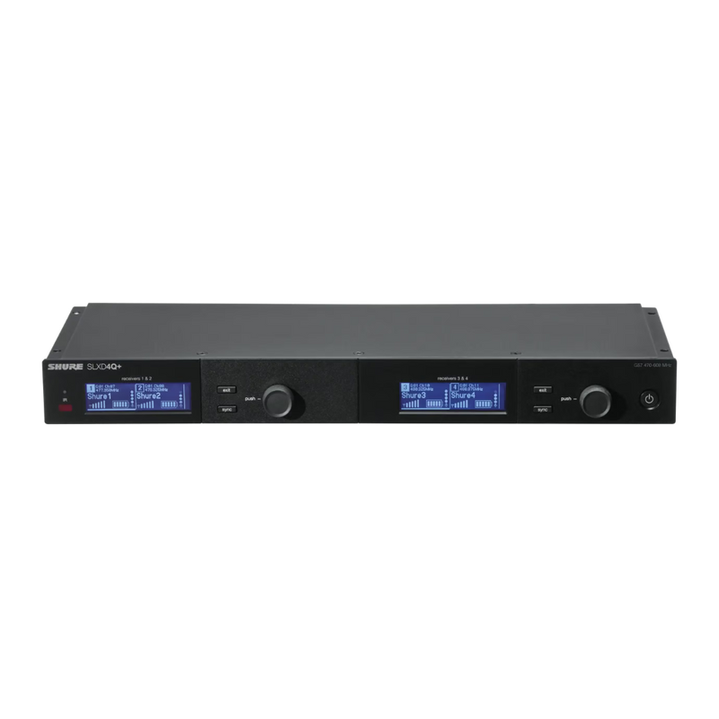 SLXD4Q+ Shure 4-Kanaals Ontvanger G65 (470-606 Mhz)