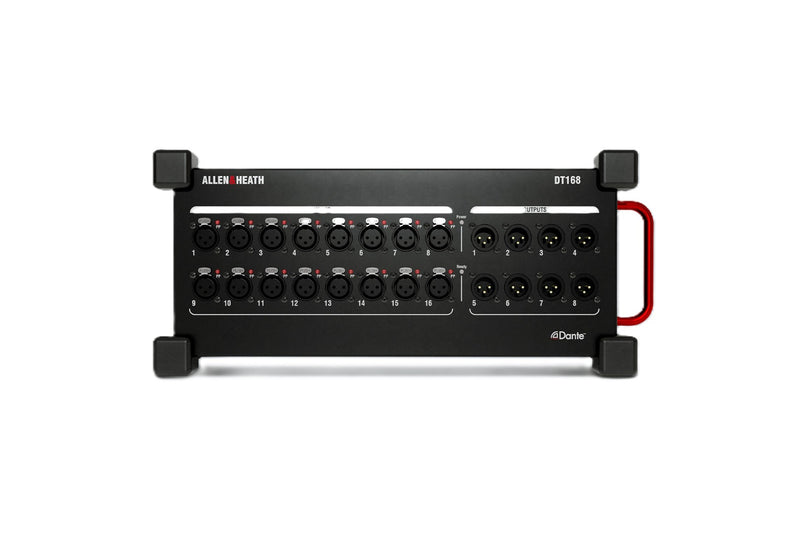 DT168 Allen &amp; Heath 16in / 8uit Dante-interface stagebox