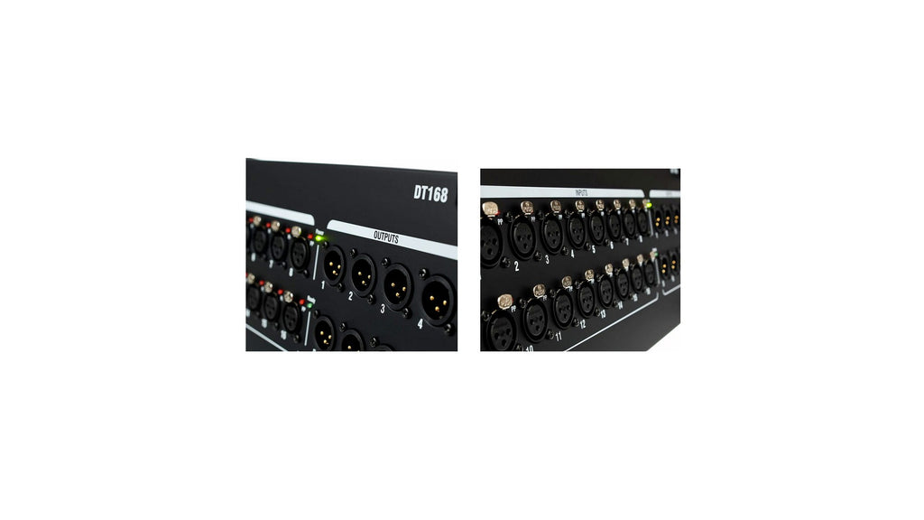 DT168 Allen &amp; Heath 16in / 8uit Dante-interface stagebox
