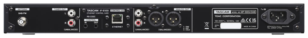 MP-800U DAB Tascam Mediaspeler