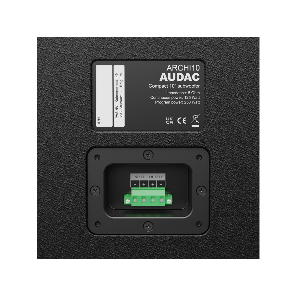 ARCHI10/W Audac 10" Subwoofer (Wit)
