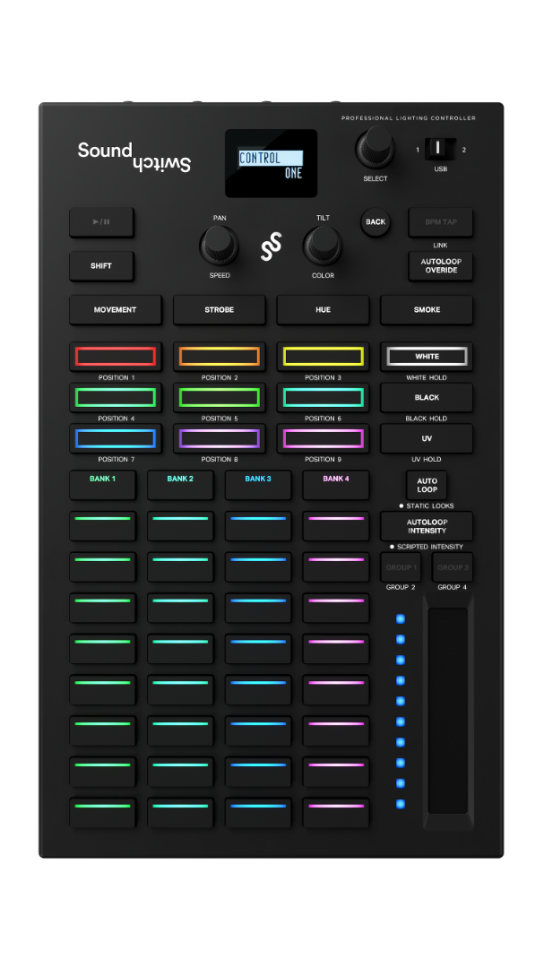 Control One SoundSwitch Professionele Lichtsturing