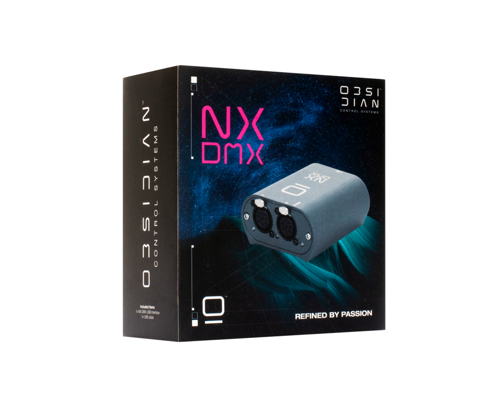 NX DMX Obsidian 2-poorts DMX-node