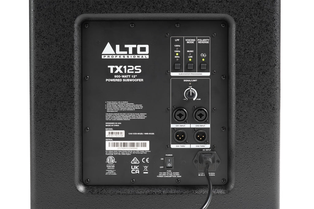 TX12S Alto Actieve Subwoofer