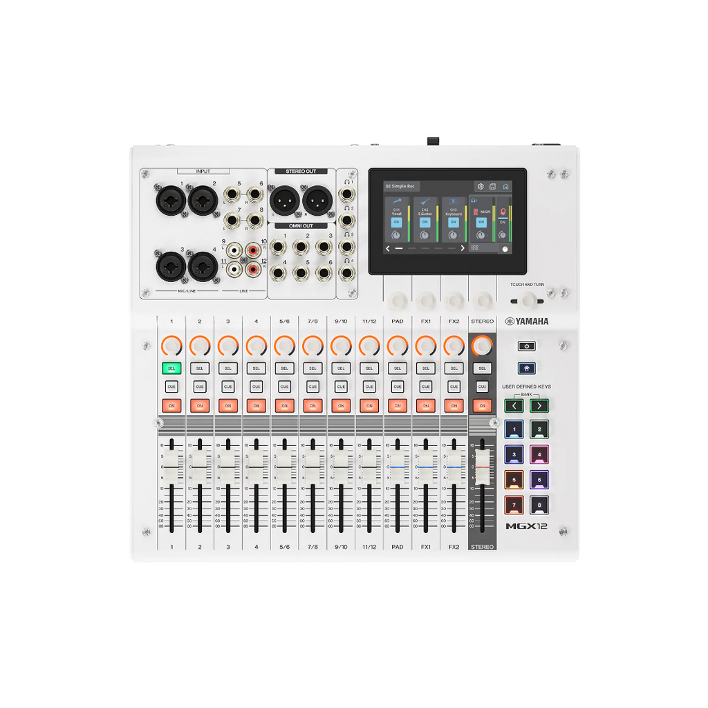 MGX12 W Yamaha Digitale Mengtafel (Wit)