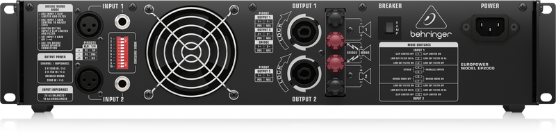 EP2000 Behringer Stereo Versterker