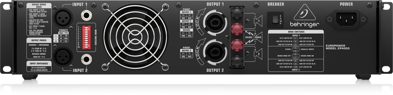 EP4000 Behringer Stereo Versterker