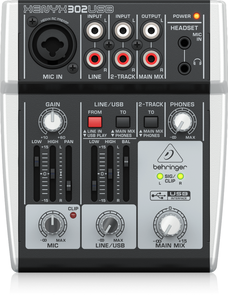 Xenyx 302USB Behringer Analoge Mengtafel