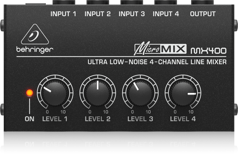MX400 Behringer 4-kanaals Line Mixer