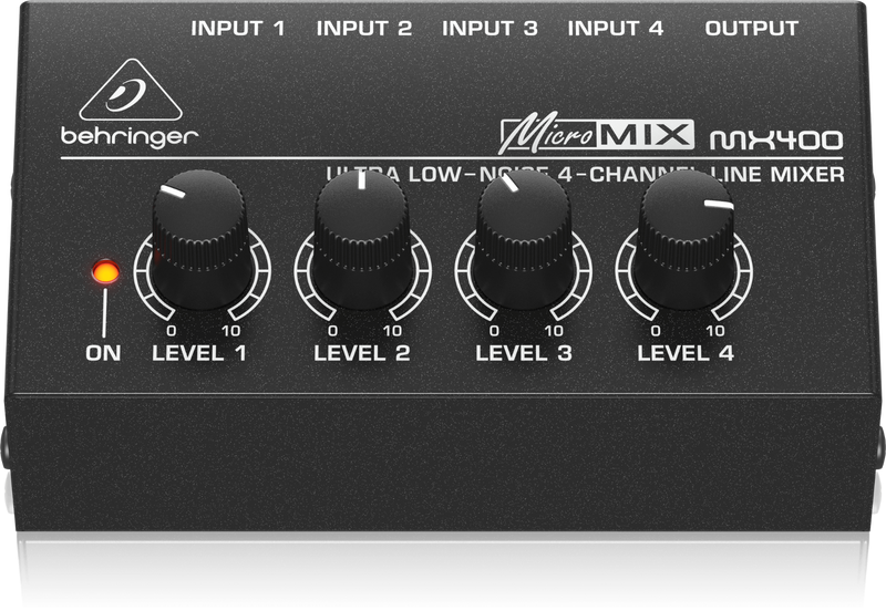 MX400 Behringer 4-kanaals Line Mixer