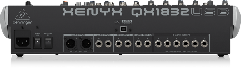 Xenyx QX1832USB Behringer Analoge Mengtafel met Effecten