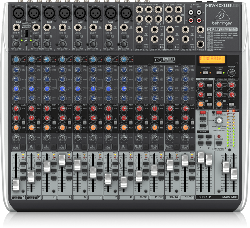 Xenyx QX2222USB Behringer Analoge Mengtafel met Effecten