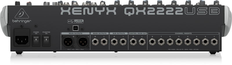 Xenyx QX2222USB Behringer Analoge Mengtafel met Effecten