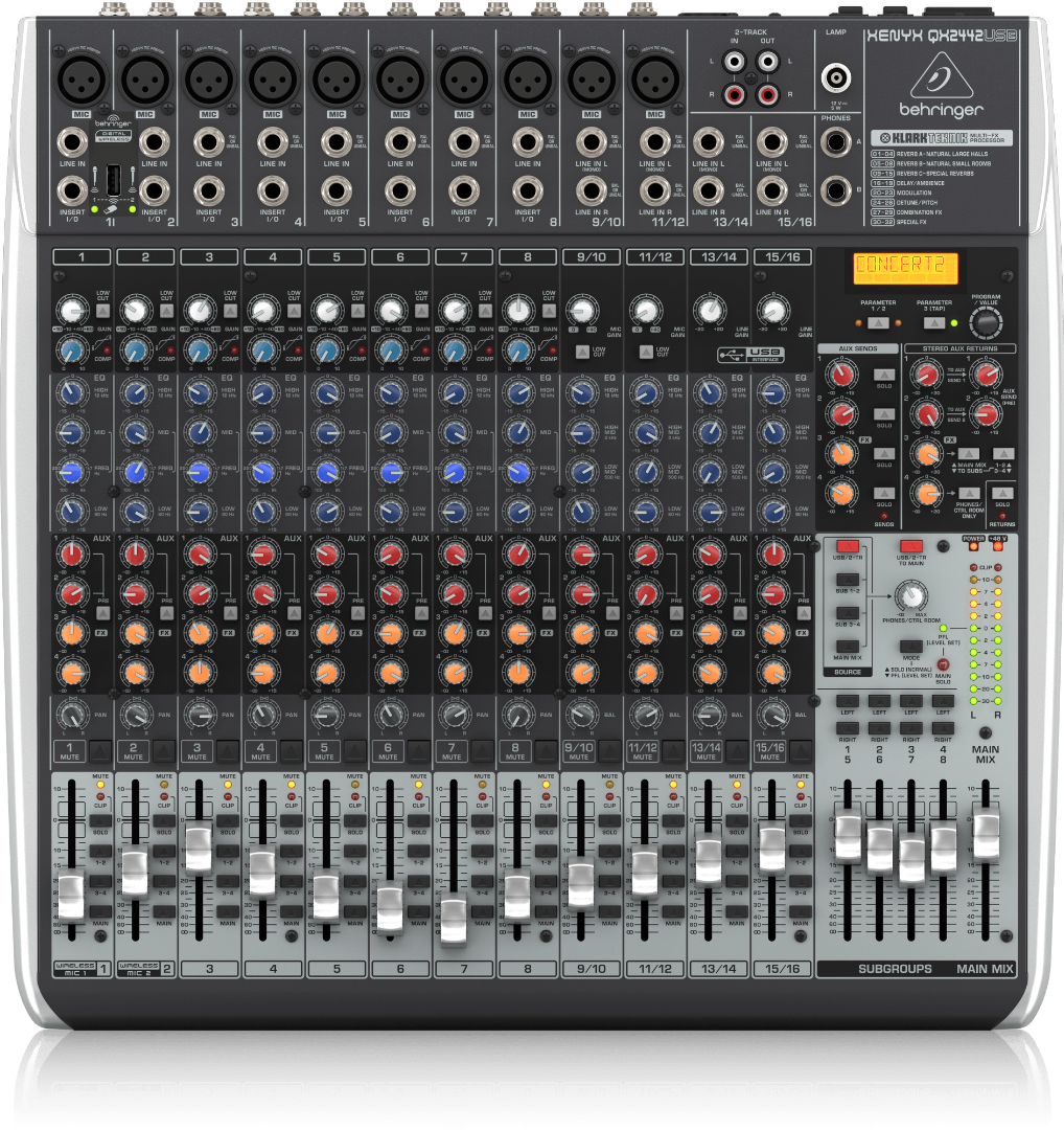 Xenyx QX2442USB Behringer Analoge Mengtafel met Effecten