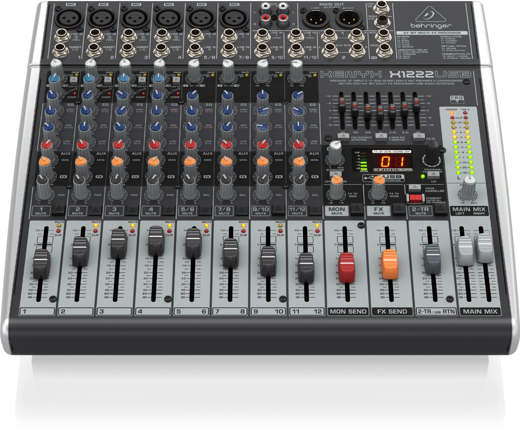 Xenyx X1222USB Behringer Analoge Mengtafel met Effecten