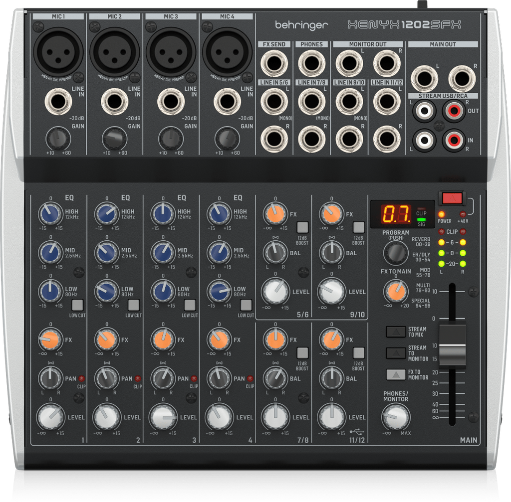 Xenyx 1202SFX Behringer Analoge Mengtafel met Effecten