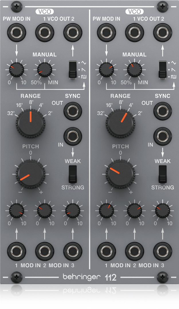 112 DUAL VCO Behringer Module voor Eurorack