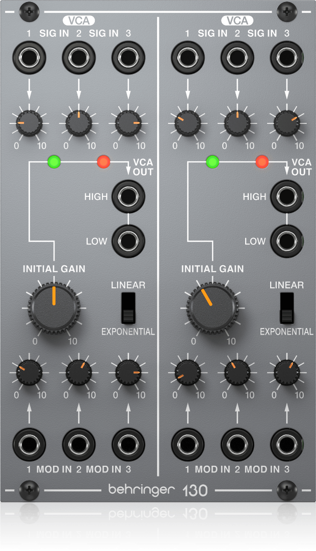 130 DUAL VCA Behringer Module voor Eurorack