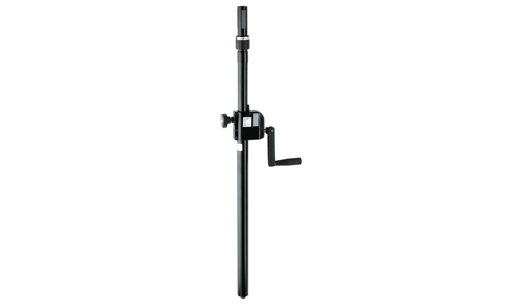 21340 K&amp;M Wind Up Tussenpaal 92-152 cm met Ring Lock M20 Zwart