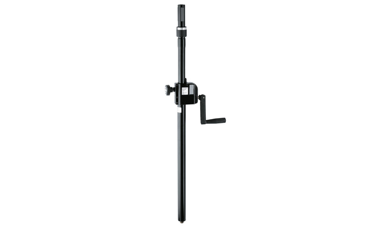 21340 K&amp;M Wind Up Tussenpaal 92-152 cm met Ring Lock M20 Zwart