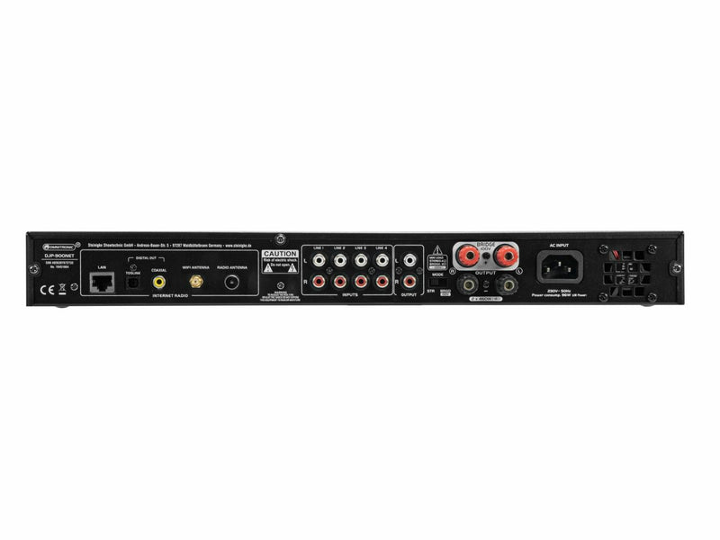 DJP-900NET OMNITRONIC internetradio met Versterker  