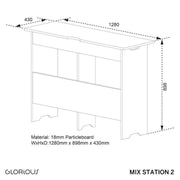 MIX STATION 2 GLORIOUS DJ Dj-desk (zwart)