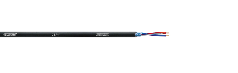 CSP 1 MICROFOONKABEL ZWART /METER