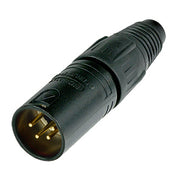 NEUTRIK XLR PLUG 4-POLIG ZWART