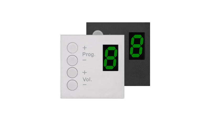 DW3020/W MUURPANEEL CONTROL. 8 ZONES FOR 45X45 WIT