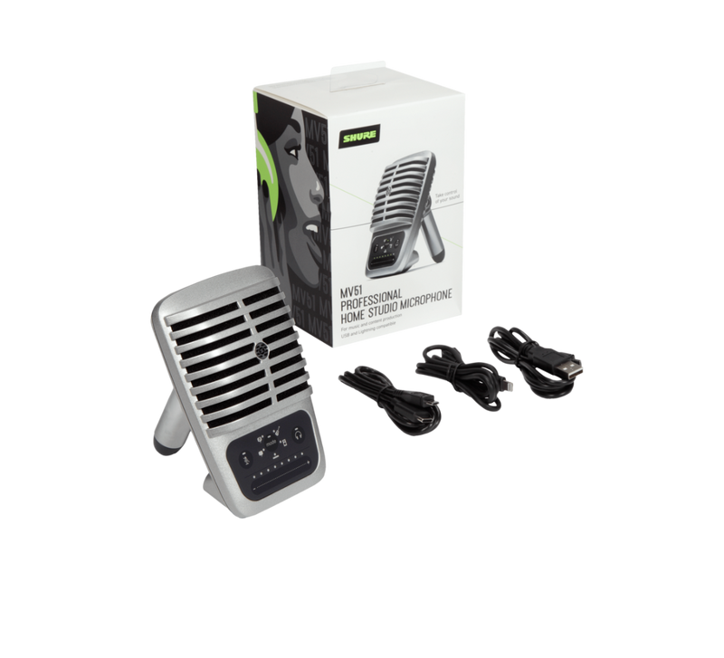 MV51 SHURE DIGITALE CONDENSATOR MICROFOON