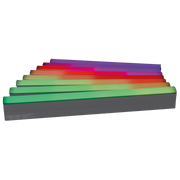 Zwarte Cover Showtec voor Octostrip FLEX 0,5 m Frost-effect