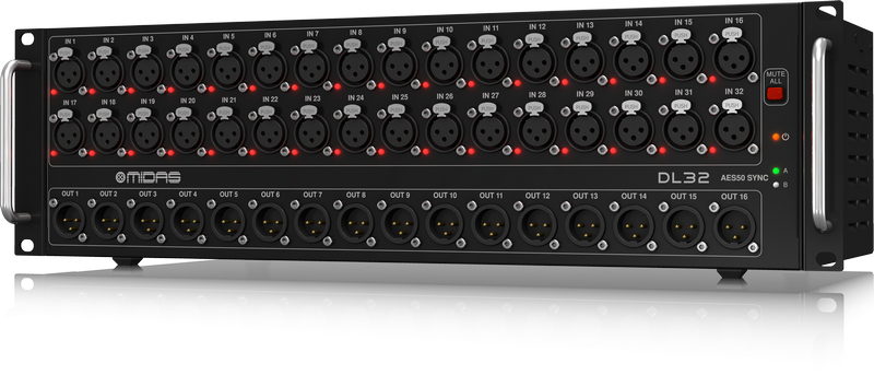 DL32 MIDAS DIGITAL STAGEBOX 32 INPUTS / 16 OUTPUTS