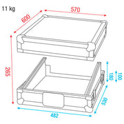 Showgear 19" Live Mixer Case